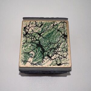 Stampendous 1993 Marble Texture Cube TC01 Wood Mount Rubber Stamp 3-Sided Layers